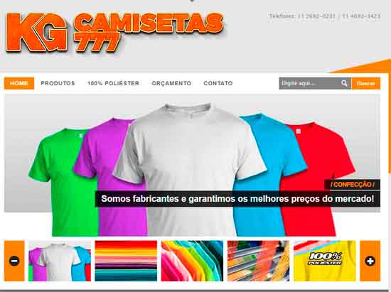 KG CAMISETAS 777