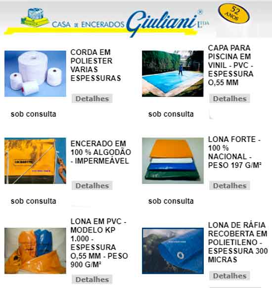 CASA DAS LONAS GIULIANI