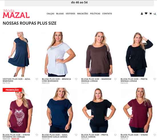 blusas modinha plus size