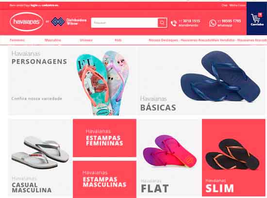 avacy distribuidora de havaianas